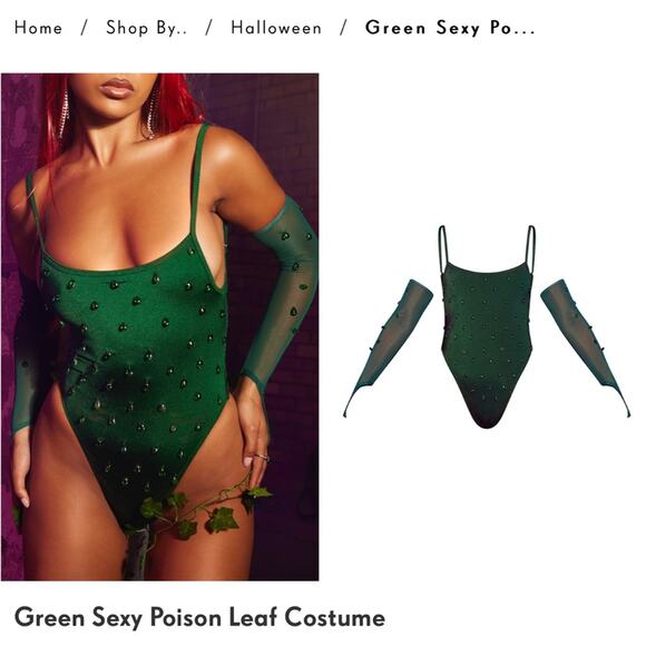 PrettyLittleThing poison ivy costume - Picture 1 of 7